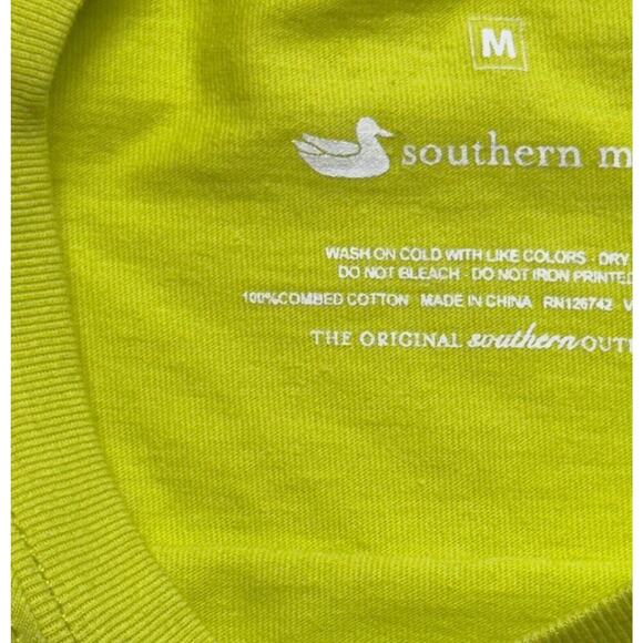 Southern Marsh Duck T-Shirt Womens Large Neon Green New - Picture 4 of 6